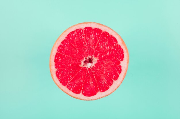 Grapefruit citrus fruit on pastel background