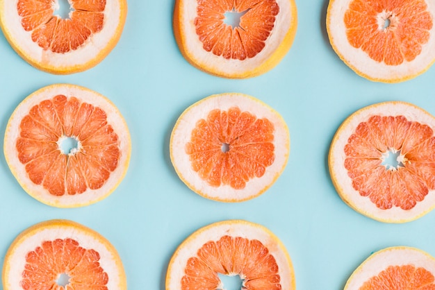 Grapefruit slices background