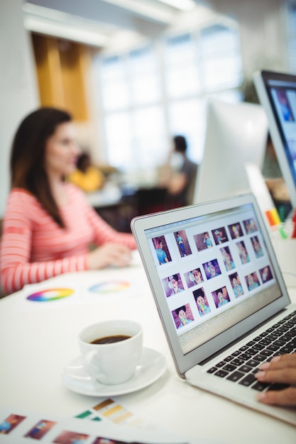 Graphic designers working at their desk