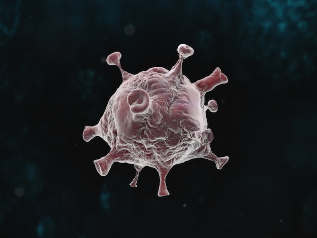 Графическая иллюстрация пандемии коронавирусной болезни на темном фоне