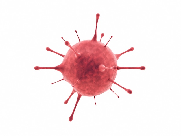 白い背景の上のコロナウイルス病のパンデミックの図解