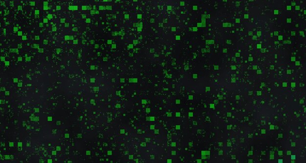 Graphic texture with green square shapes on a black background - perfect for a cool wallpaper