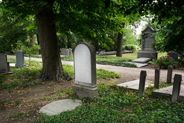 Foto gratuita concetto di sfondo del cimitero