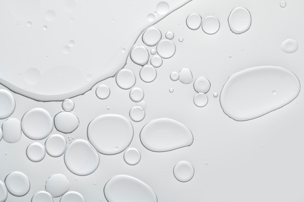 Gray abstract background oil bubble in water wallpaper