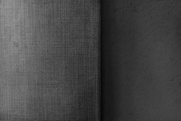 Серый бетон и холст ткань текстурированный фон