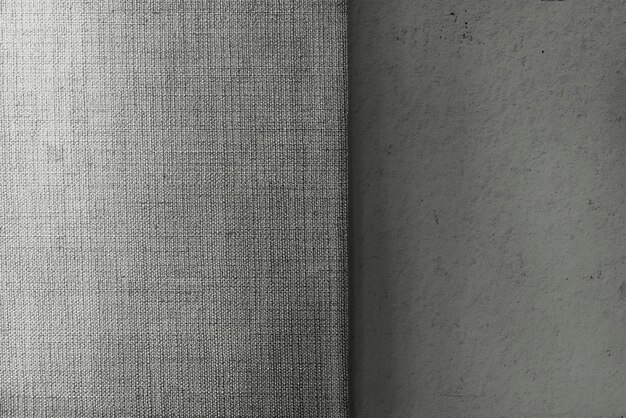 Серый бетон и холст ткань текстурированный фон