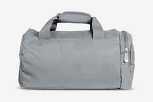 Free photo gray duffle bag unisex accessory