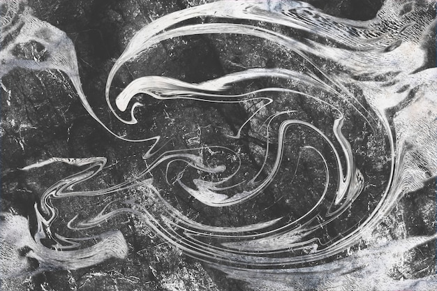 Gray Fluid Art Marbling Paint Textured Background