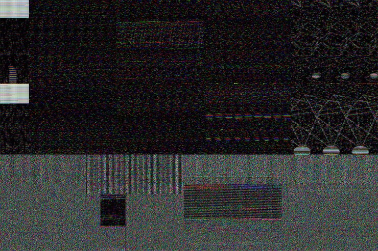 Free Photo gray glitch effect patterned background