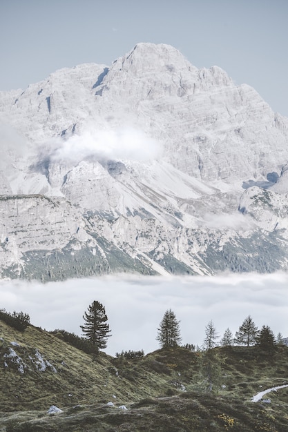 Gray Mountains Under Blue Sky