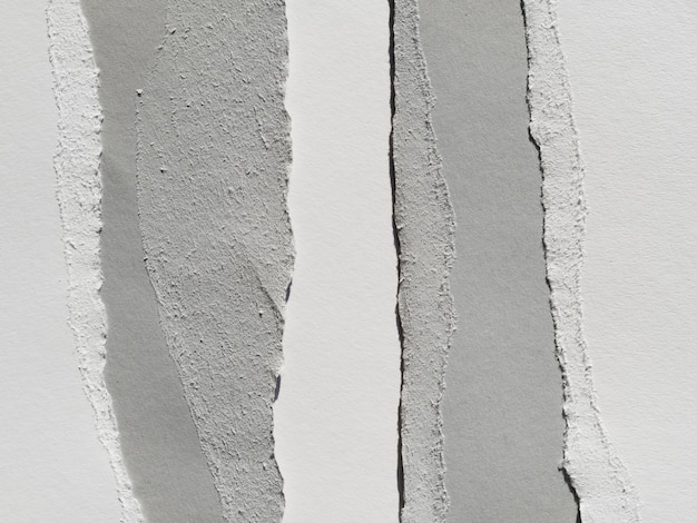 Gray shreds of paper