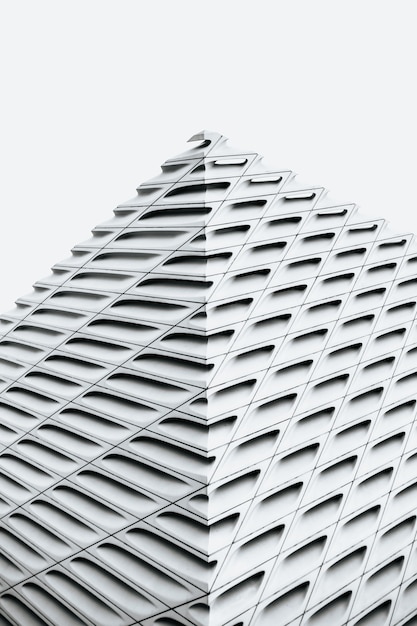 Grayscale Shot of a Modern Concrete Architecture