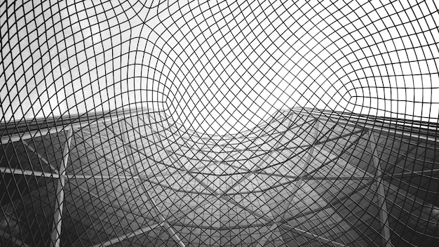 Grayscale view of net structure