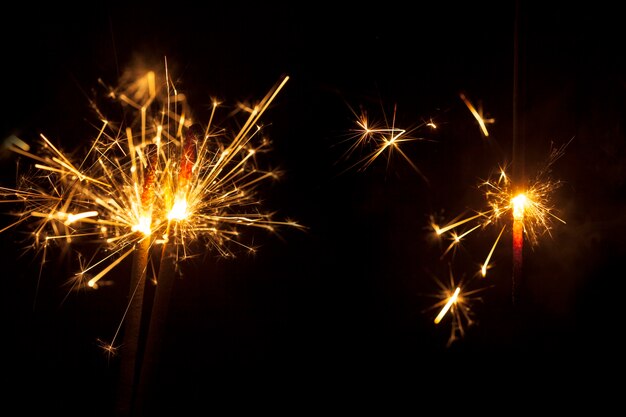 Great burning sparklers