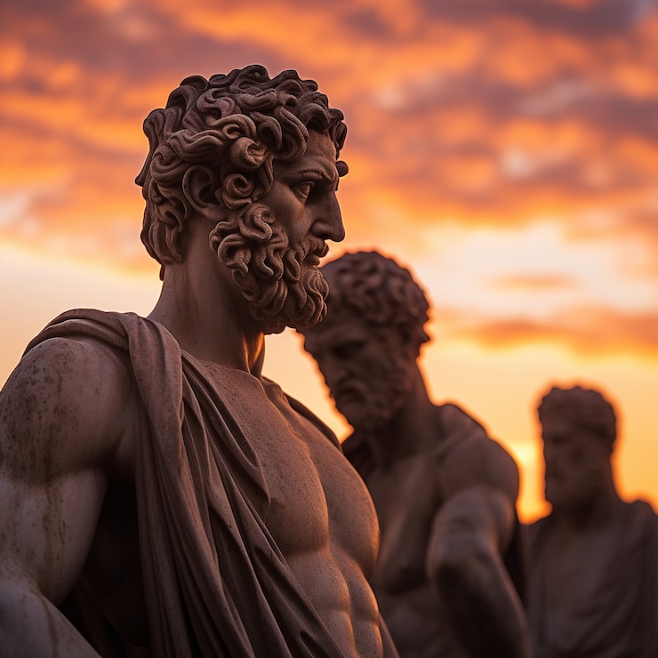 Free Photo greek busts at sunshine