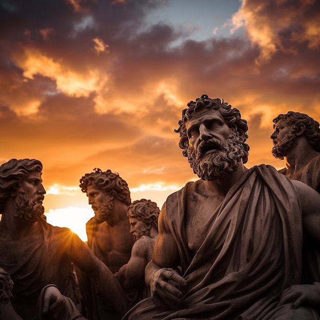 Greek busts at sunshine