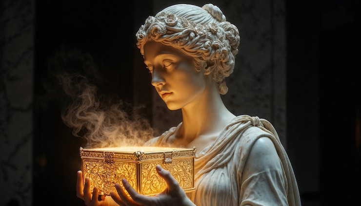 Free Photo greek sculpture of secrets of the past