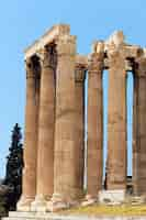 Free photo greek temple in ruins