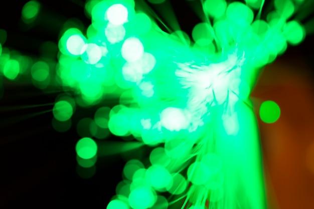 Green abstract blurred lights 