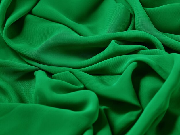 The green abstract cloth, fabric and texture, curtain theater