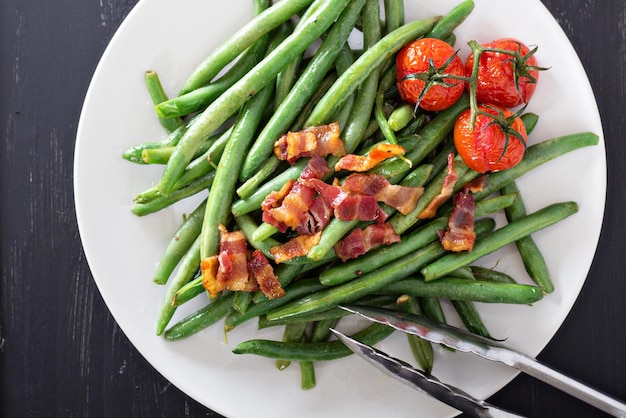 Green beans with bacon