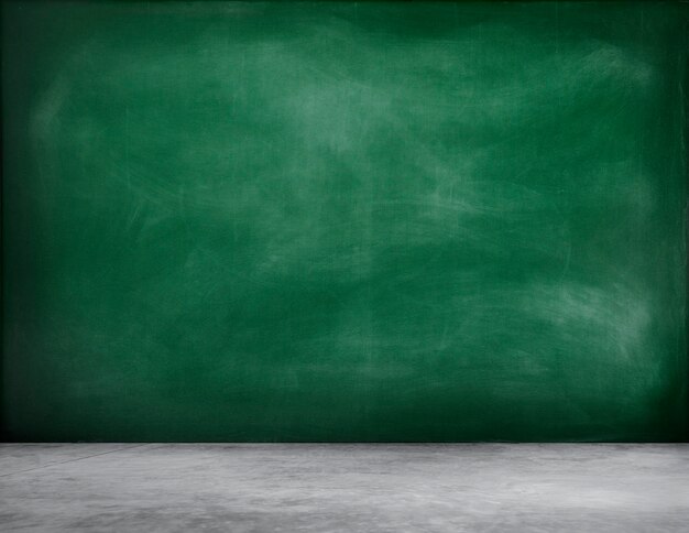 Green Blackboard Background with Chalk