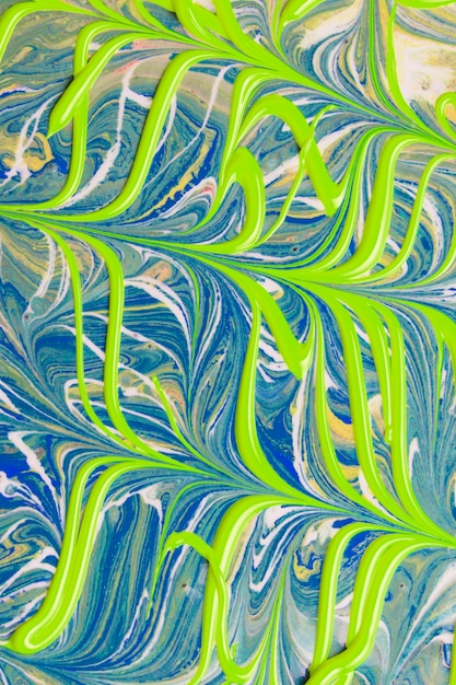 Зеленый и синий абстрактный фон