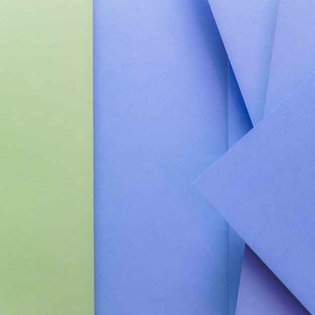 Green and blue colored paper backdrop
