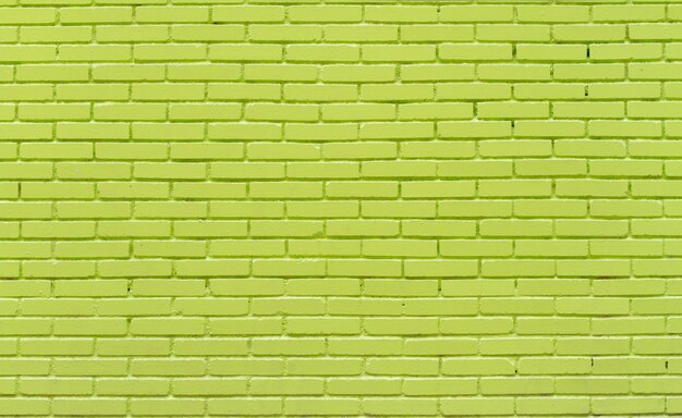 Green brick wall