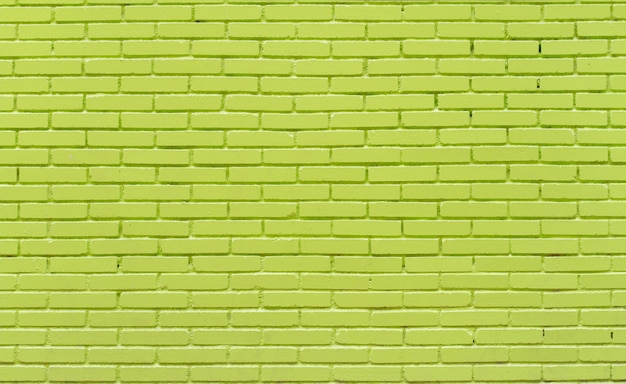 Green brick wall