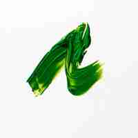 Free photo green brush stroke irregular shape