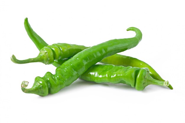 Green chili peppers 