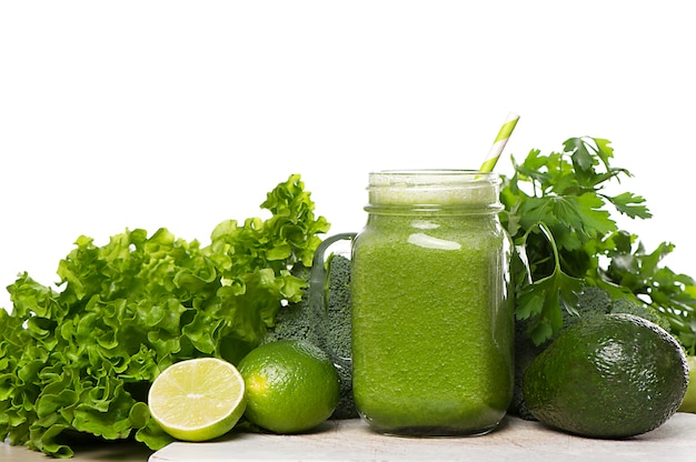 Green detox smoothie. Smoothie recipes for a fast weight loss