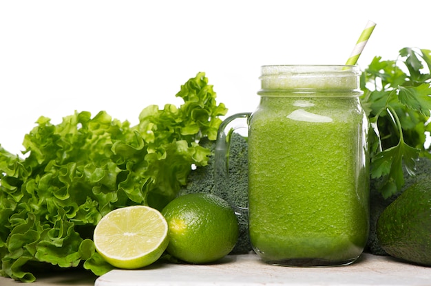 Green detox smoothie. Smoothie recipes for a fast weight loss