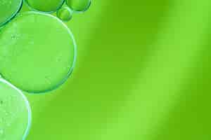Бесплатное фото Зеленые различные абстрактные текстуры пузыри