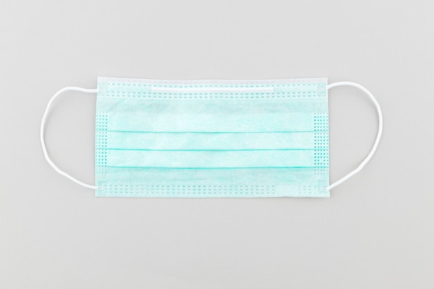 Green disposable surgical face mask