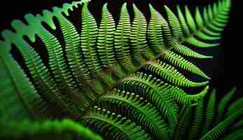 Free photo a green fern leaf with the word fern on it