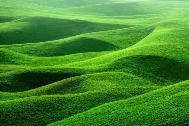 Free Photo green field tree and blue skygreat as a backgroundweb banner generative ai