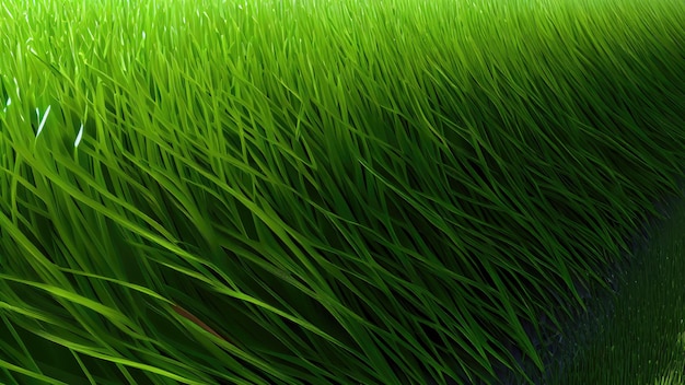 Free photo green field tree and blue skygreat as a backgroundweb banner generative ai