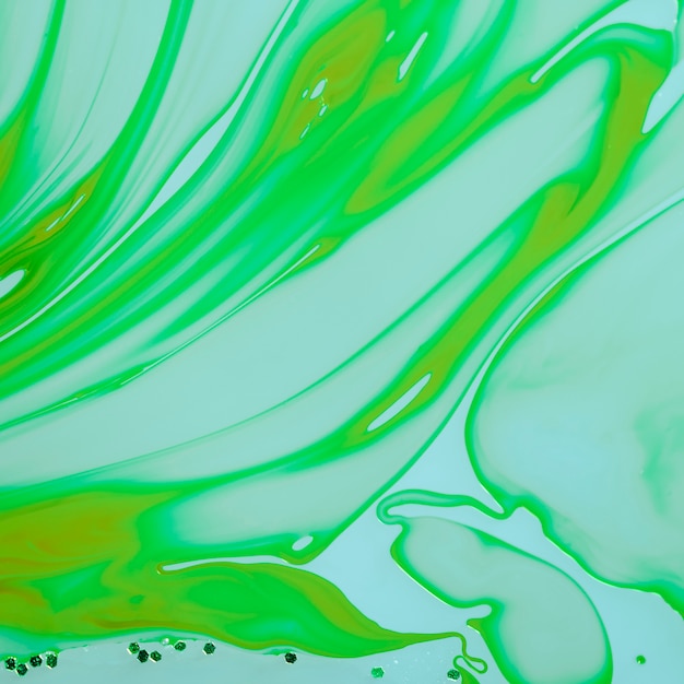 Green fluid layers abstract design
