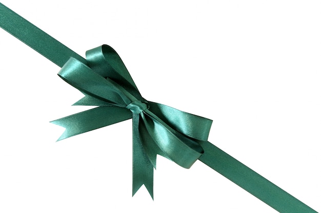 Green gift ribbon 