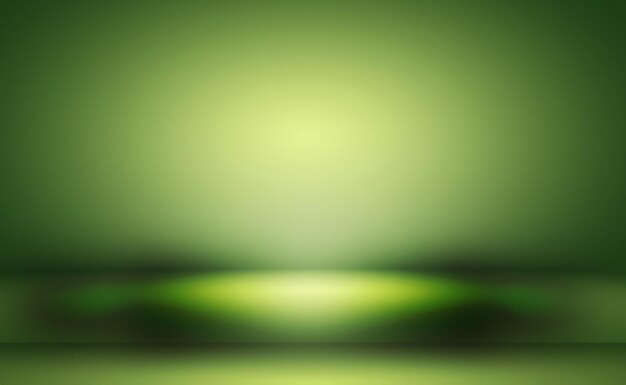 Free photo green gradient abstract background empty room with space for your text and picture