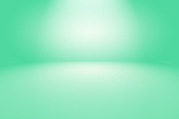 Green gradient abstract background empty room with space for your text and picture