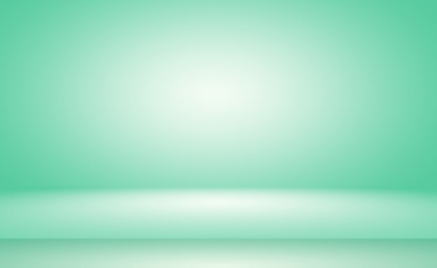 Green gradient abstract background empty room