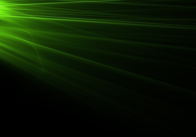 Green light rays background