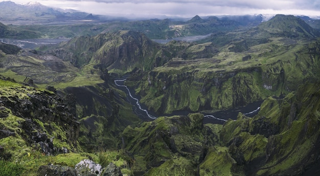 Foto gratuita montagna verde