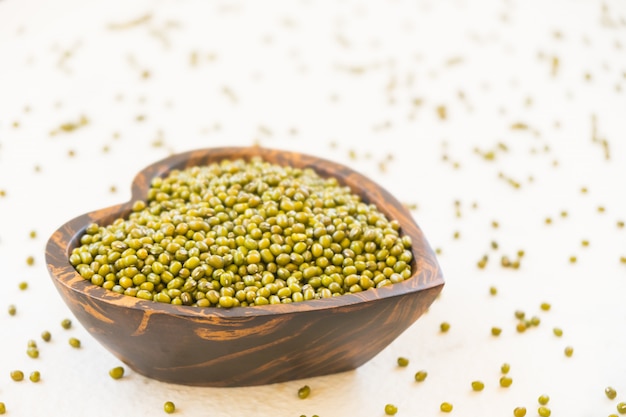 Free photo green mung beans