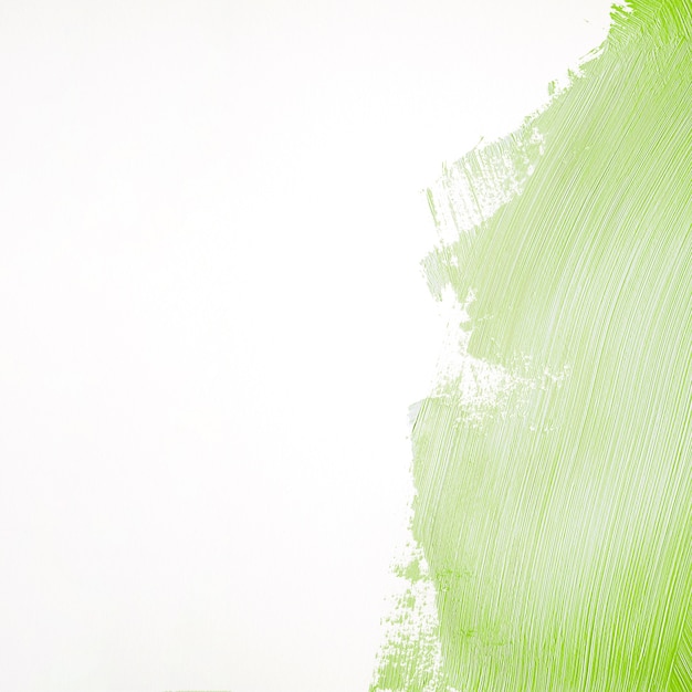 Free photo green paint stroke