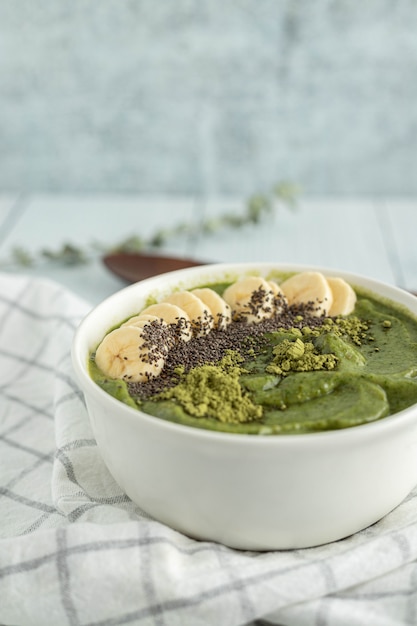 Green paste with banana