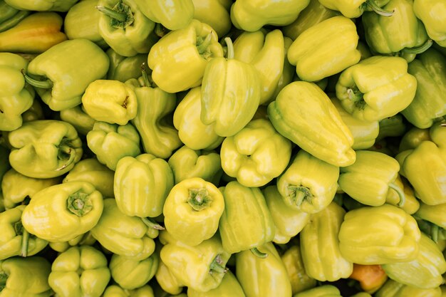 Green peppers background
